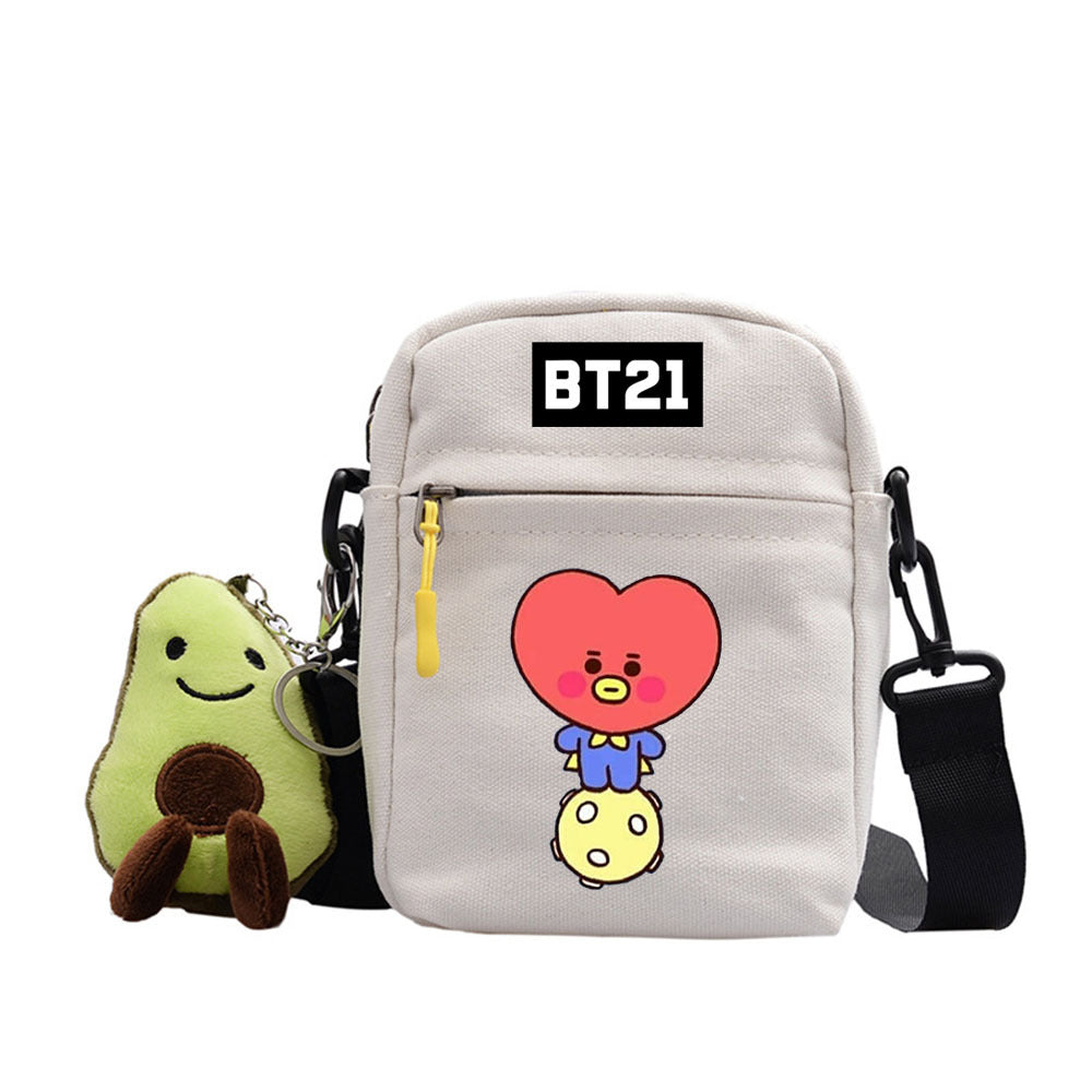 Cartoon Printed Messenger Bag For Outdoor Adventures