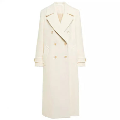 Womens Edge Line Elegant Double Breasted Outwear Coats