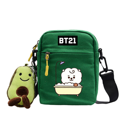 Cartoon Printed Messenger Bag For Outdoor Adventures