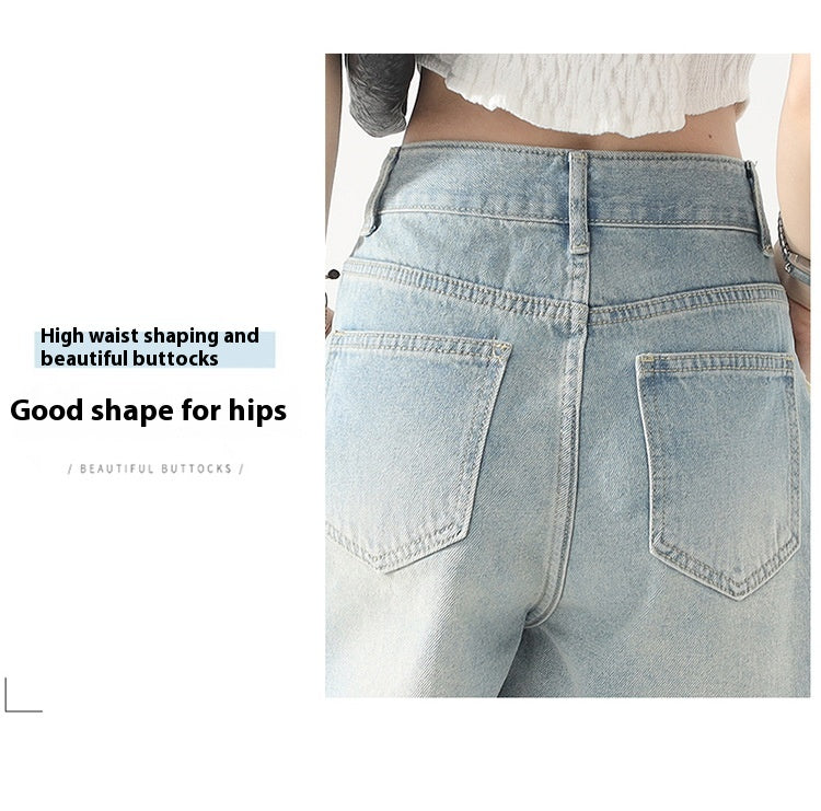 Womens Slim High Waist Denim Short