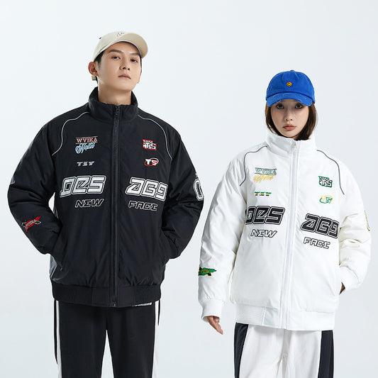 Glossy Duck Down Hooded Coat