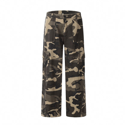 Womens Cute Print Cargo Pants