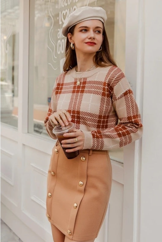 Seasonal Colorful Contrast Harmony Sweater