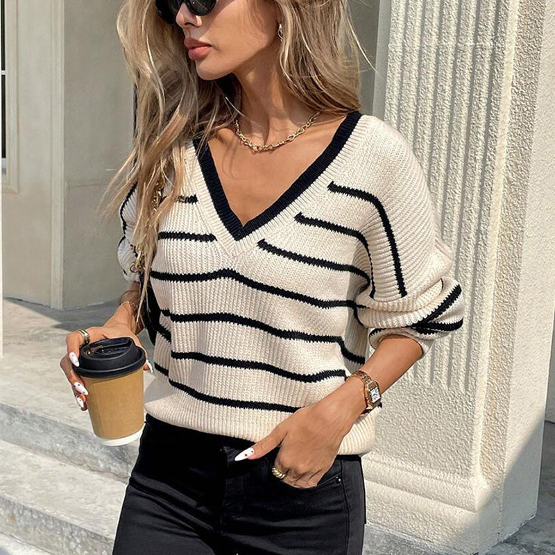 Womens Casual Loose Fit Sweater