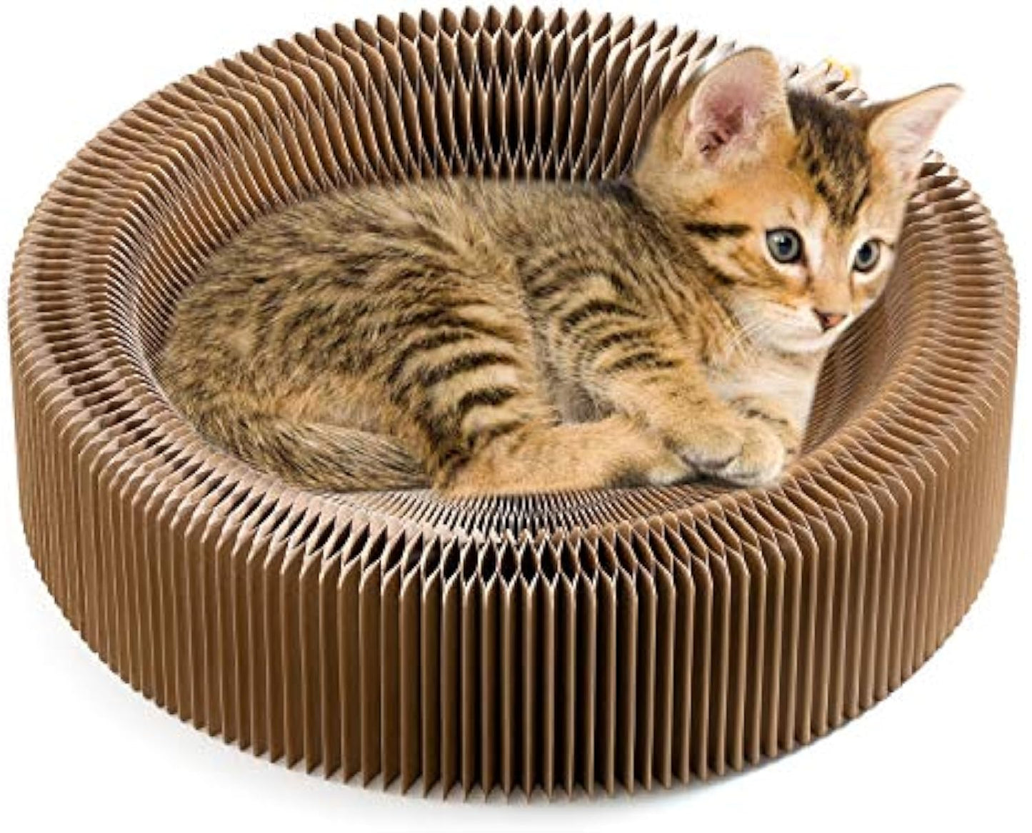 Grinding Claws Cardboard Round Cat Scratcher Pad