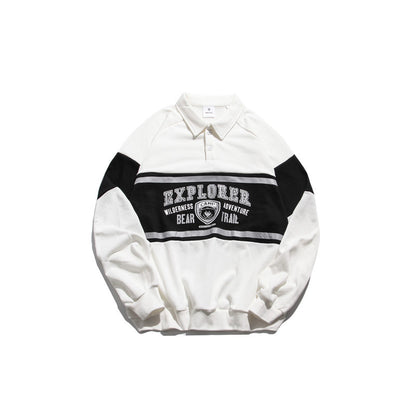 Barbearia Est 1946 Polo Collar Winter Sweatshirt For Women