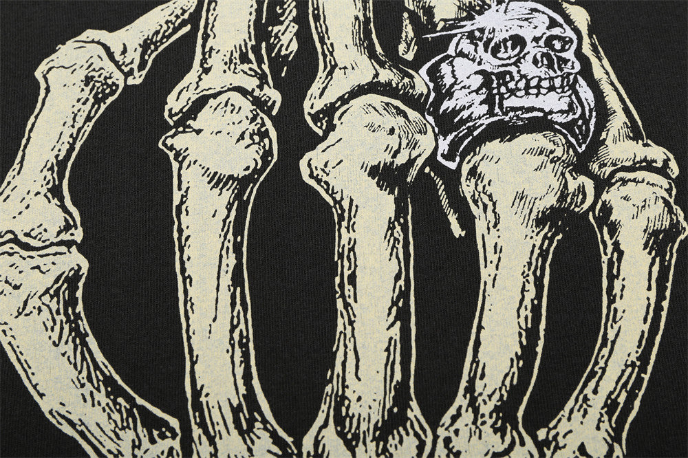 Womens Summer Skeleton Print T Shirts