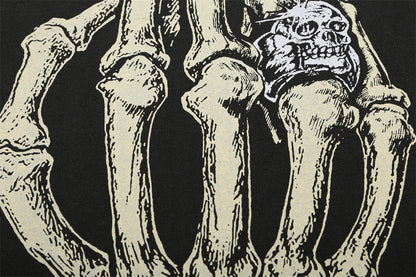 Womens Summer Skeleton Print T Shirts