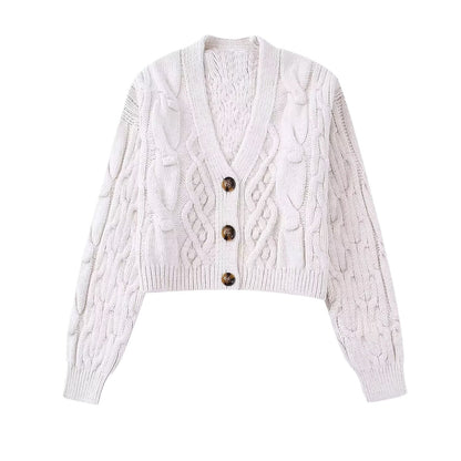 Street Chic Cropped Cardigan Coat