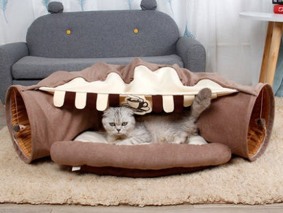 Cats Removable Bed Tunnel Toys
