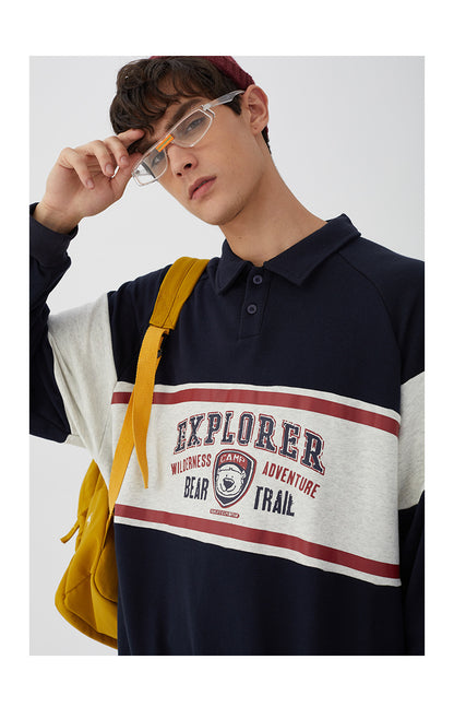 Barbearia Est 1946 Polo Collar Winter Sweatshirt For Women