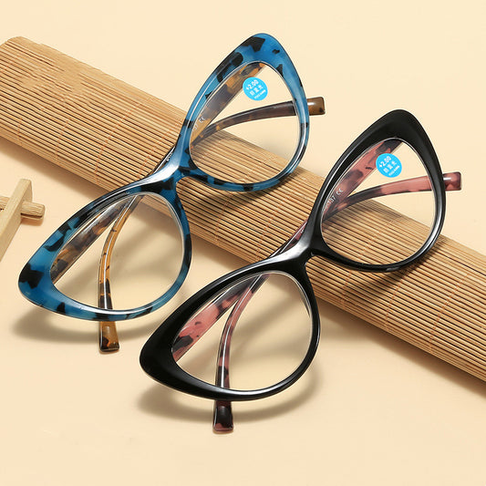 Womens Transparent Lens Cat Eye Reading Glasses