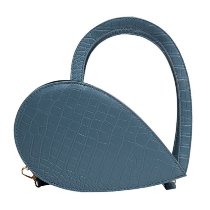 Front Side Gold Heart Shape Elegant Casual Handbags