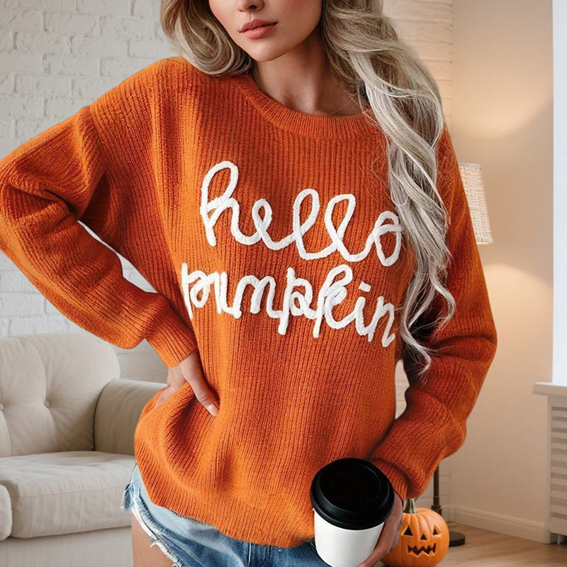 Autumn Comfort Lettered Sweater