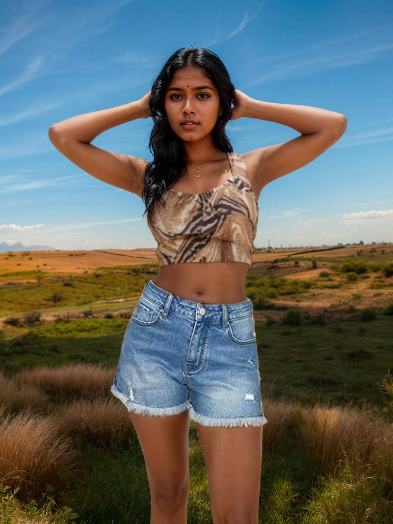 Summer New Hole Design Denim Shorts