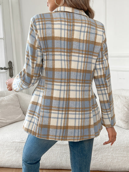 Womens Single Button Elegant Blazer Jackets
