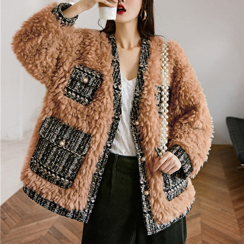 Faux Lamb Wool Coat