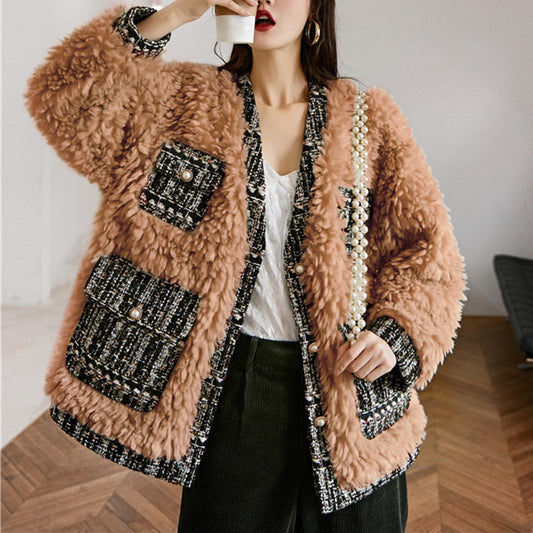 Faux Lamb Wool Coat