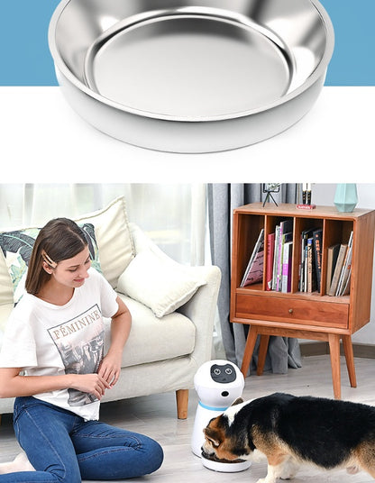 Voice Record LCD Screen Timer Stainless Steel Automatic Pet Feeder