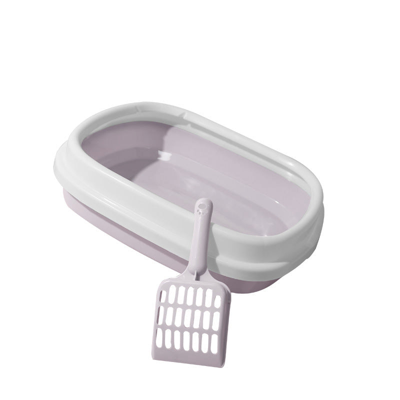 Anti Splash Cat Toilet Bedpan Plastic Litter Box