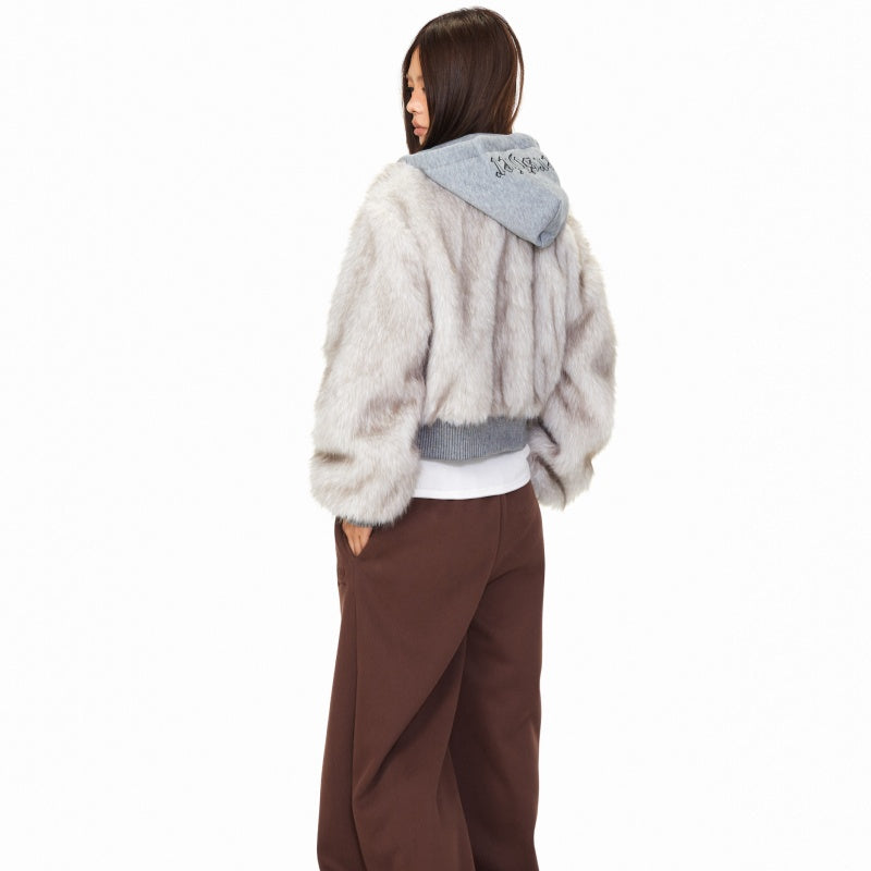 Irregular Style Casual Thick Warm Hooded Winter Coat For Women