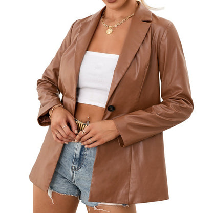 Elegant Patchwork Blazer Jacket For Women
