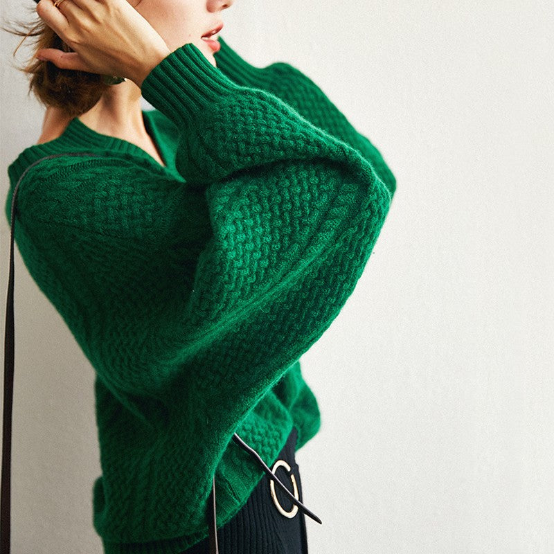Women V Neck Fringed Sweaters