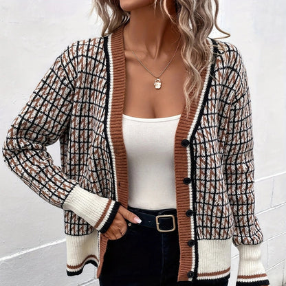 Womens V Neck Oversized Cardigan Sweater