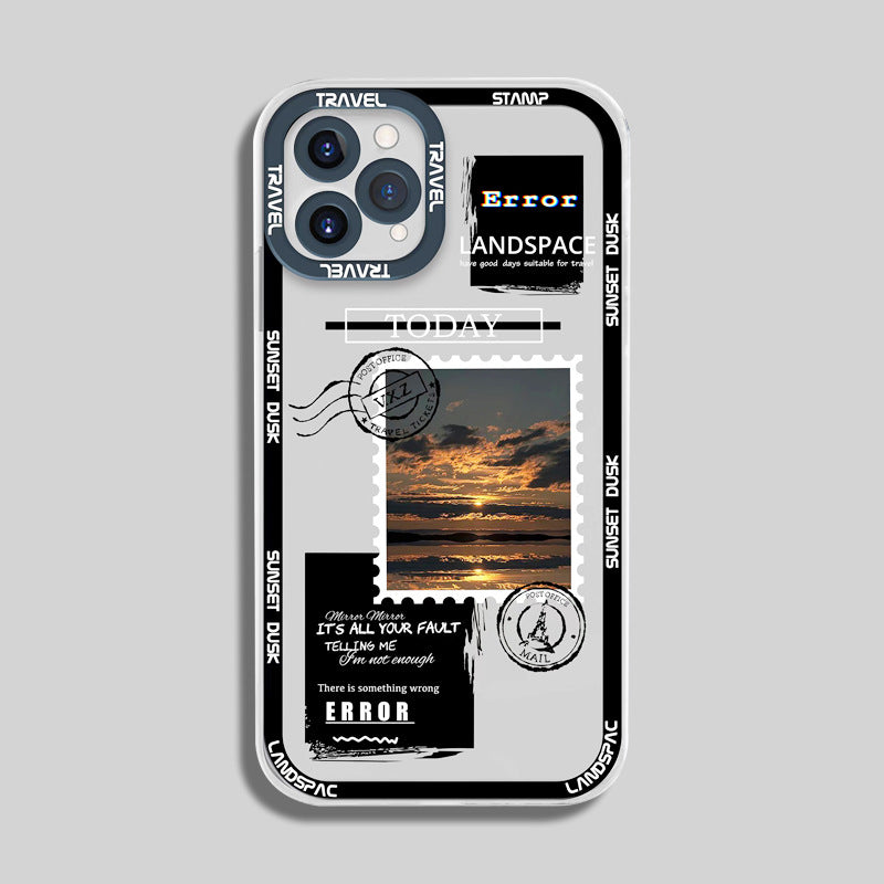 Soft Back Cover With Landscape Stamp Label