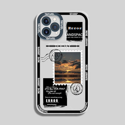 Soft Back Cover With Landscape Stamp Label