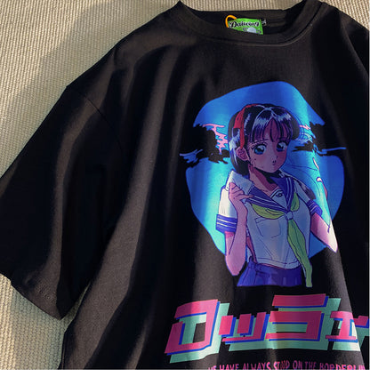 Japanese Anime Cartoon Themed Summer Women T Shirts