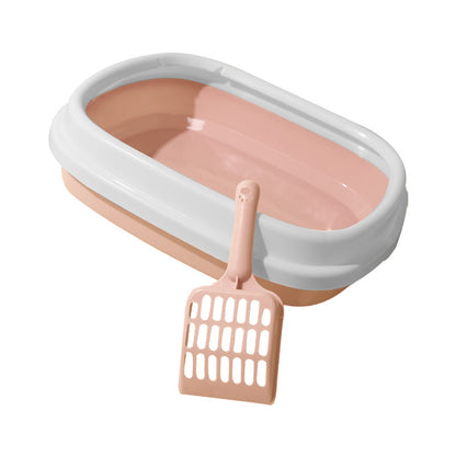 Anti Splash Cat Toilet Bedpan Plastic Litter Box