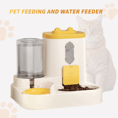Cats Best Feeding Method Water Food Dispenser Bowls