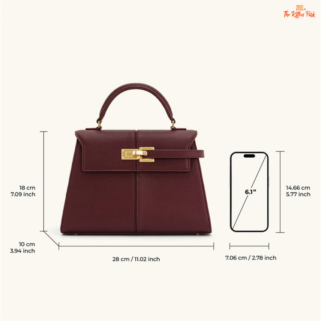 Elegant large square crossbody handbag for women in genuine burgundy leather with a solid classic design, perfect for refined everyday styling.