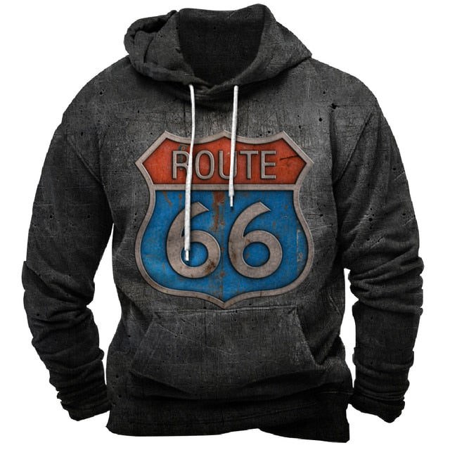 American Dream Route 66 Best Drive Printed Sweatshirts