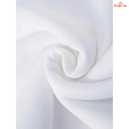 A women’s cozy fleece pullover sweatshirt in off-white with the printed phrase "You Make My Heart Smile," featuring a loose fit and O-neck design.