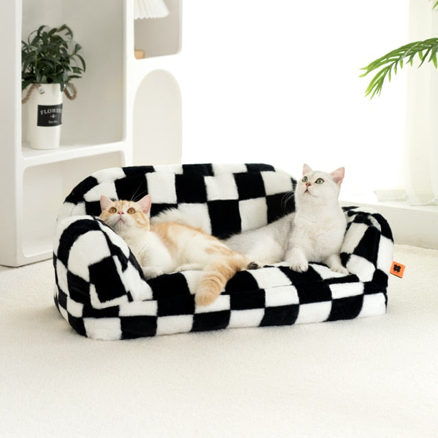Sweet Plush Large Cat Dog Sleeping Sofa