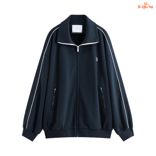 College Style Sweater Suit – Jacket & Pleated Skirt in preppy knit design with long sleeves, solid pattern, and mini A-line skirt for all seasons.