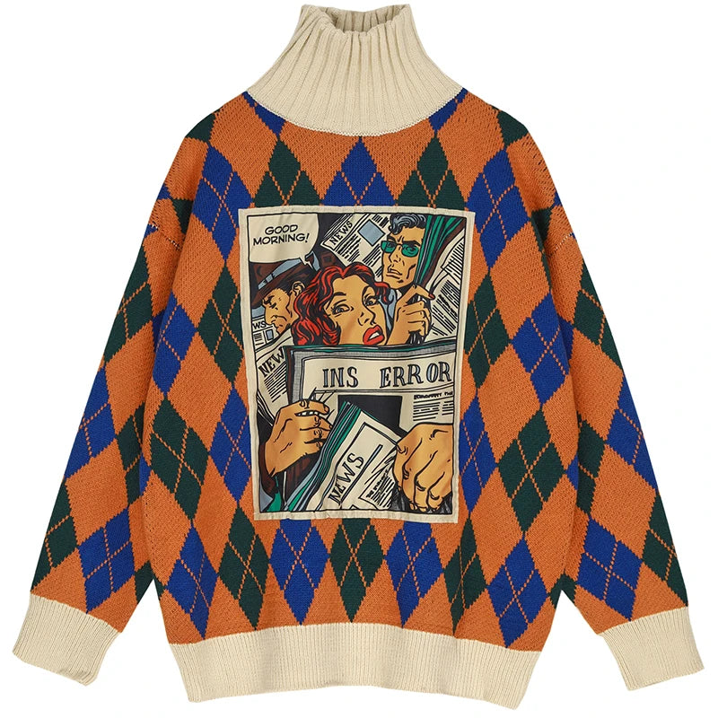 Festive Spirit Turtleneck Sweater – Thekittenpark