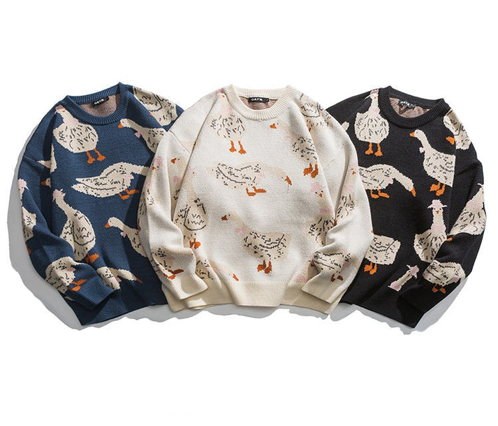 Duck Graphic Knit Sweater main image 0