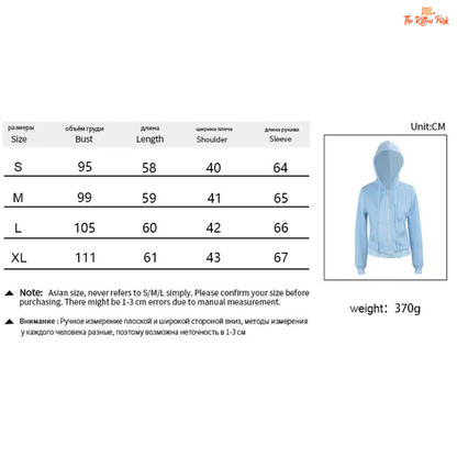 Lace-Up Zipper Hoodie Coat for Women