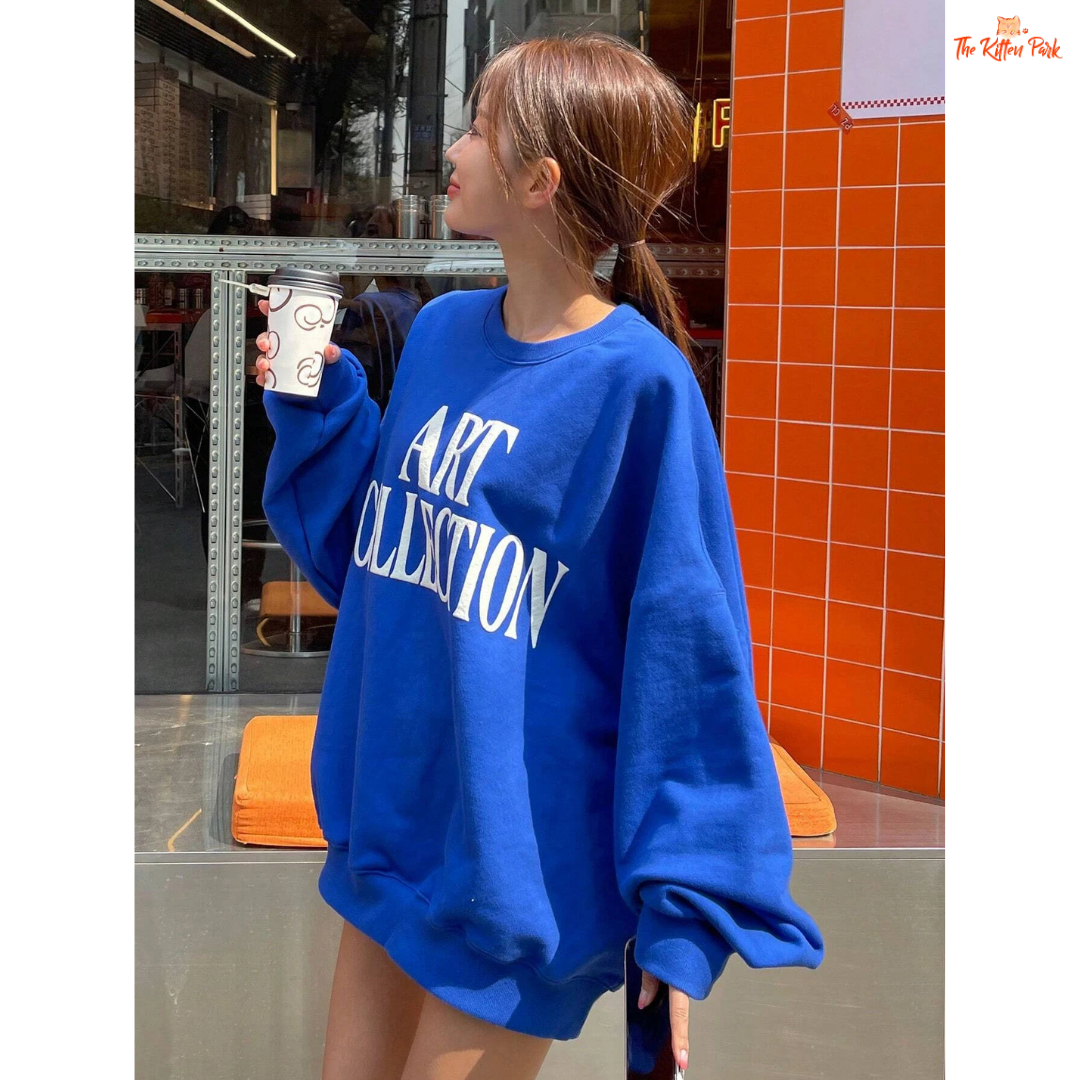 Letter Print Vintage Hoodie for women, fleece pullover with O-neck, straight fit, printed details, and artificial fur liner for Autumn/Winter.