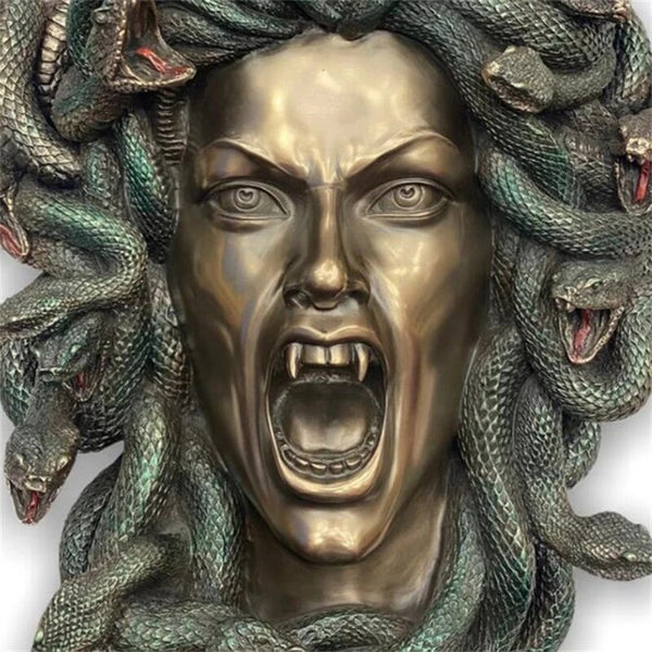 Medusa Greek Mythology Monster Wall Statue – Thekittenpark