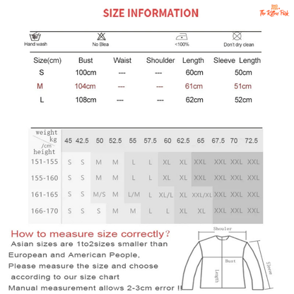 Size chart for clothing with measurements and weight information.