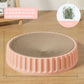 Grinding Claws Cardboard Round Cat Scratcher Pad