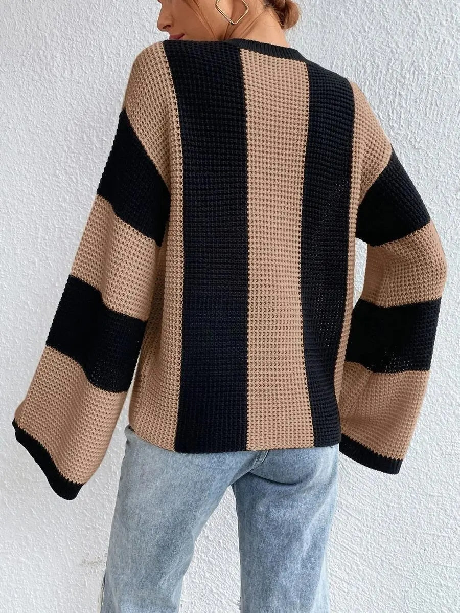 Casual Elegance Striped Sweater