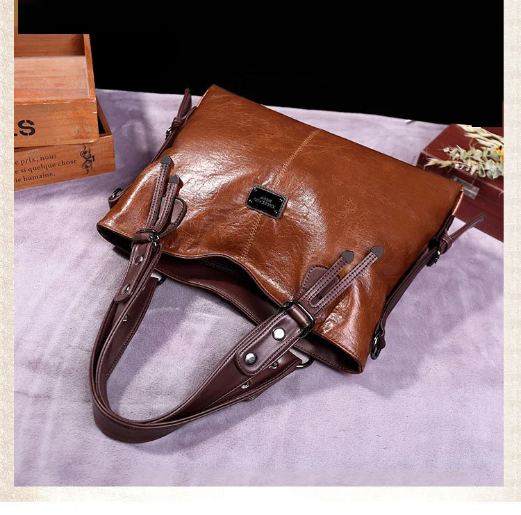 Vintage Soft Leather Shoulder Bag