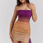 Color Cascade Club Dress