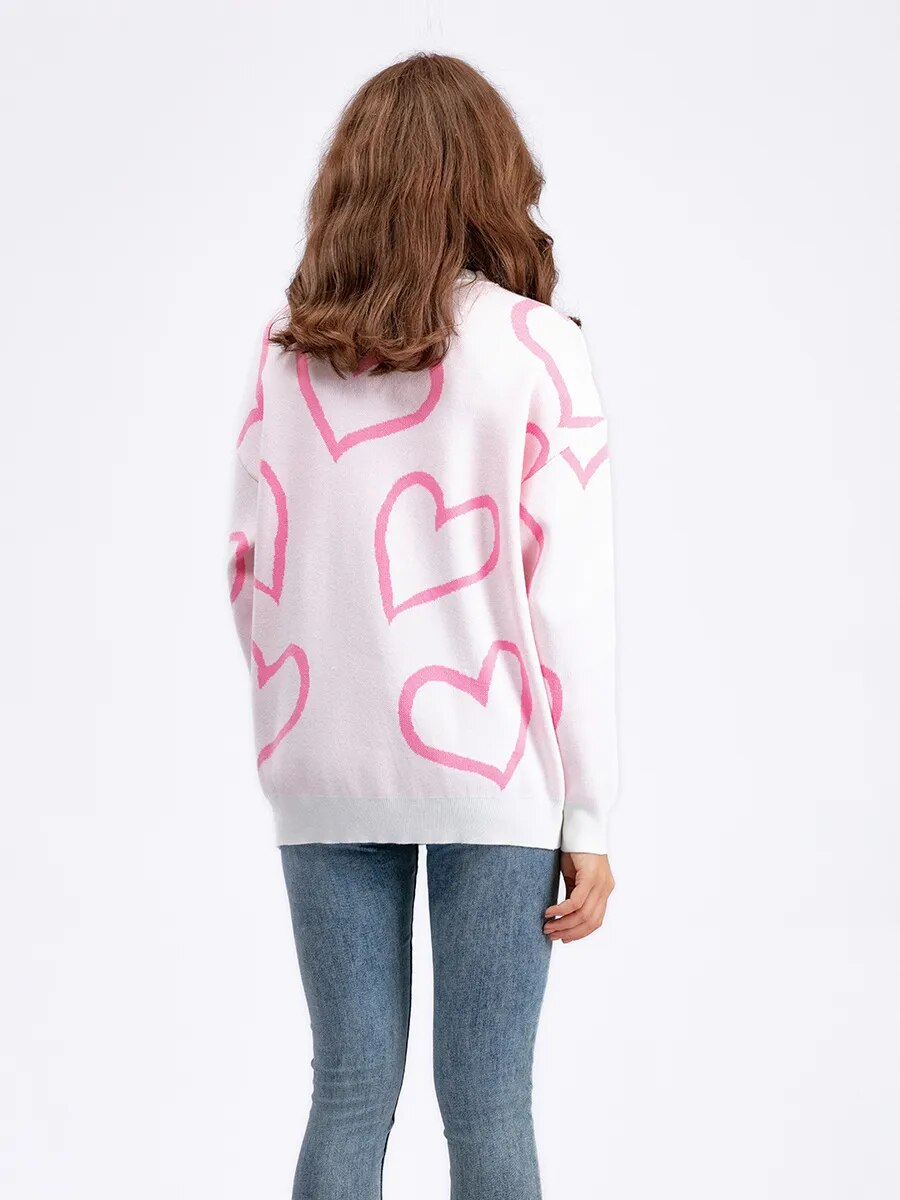 O-Neck Love Story Sweater