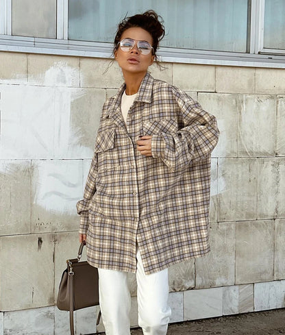 Dropped Shoulder Oversized Casual Shirt